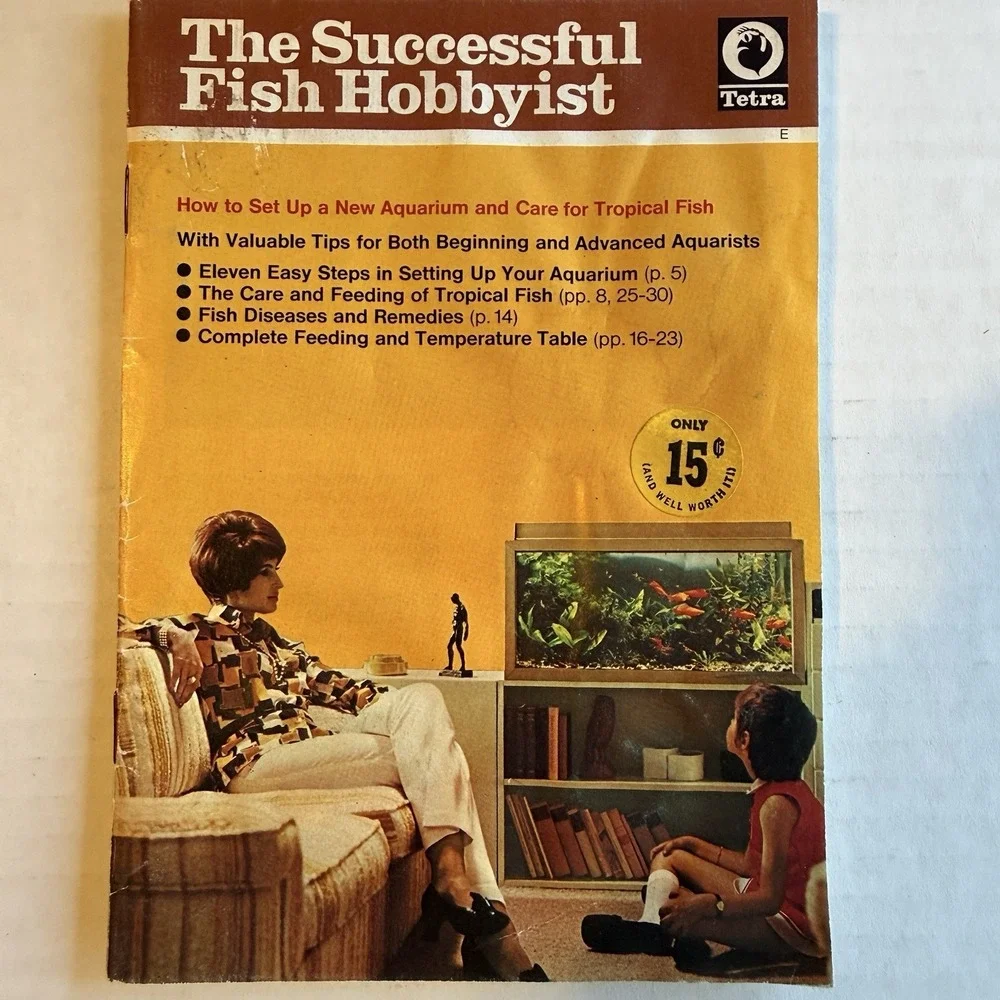 Vintage Aquarium Fish Hobbyist Book Manual Lot 1960s-70s Tetra Collectible‎ Gift